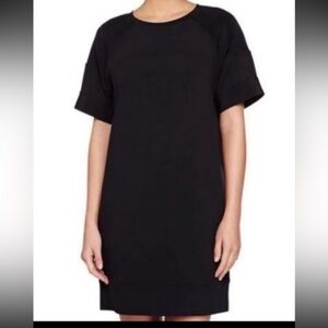 Vince black short sleeve tee shirt dress small